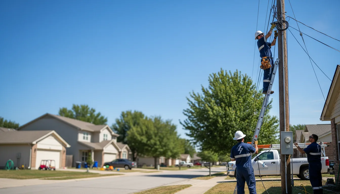Residential electrician providing installation services in Chandler, IN